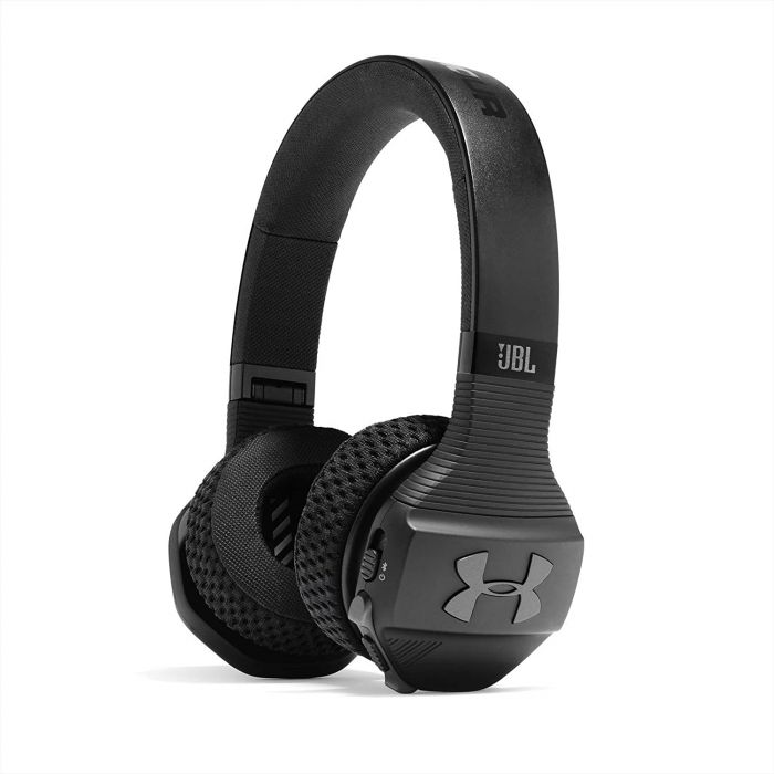 JBL UA Train On-Ear Headphones with Bionic Hearing, Rugged Durability, and Oversized Controls, Black