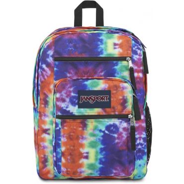 JanSport Big Student Backpack, Red/Multi Hippie Days