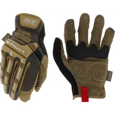 Mechanix Wear: M-Pact Open Cuff Work Gloves, Large, Brown