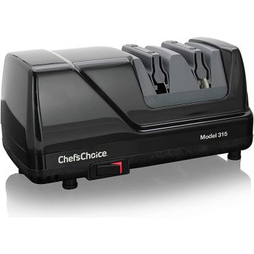Chef'sChoice 0315101 Versatile Professional Diamond Hone Electric Knife Sharpener with XV Technology for Straight Edge or Serrated Knives 15 and 20 Degree, 2-stage, Black