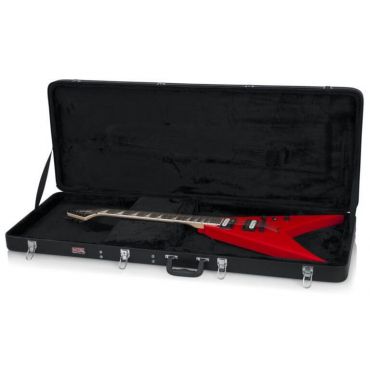 Gator Cases Hard-Shell Wood Case for Extreme Guitars Such as Flying V and Explorer