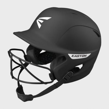 Easton Ghost Fastpitch Softball Batting Helmet with Mask, Matte Black, Tball/Small