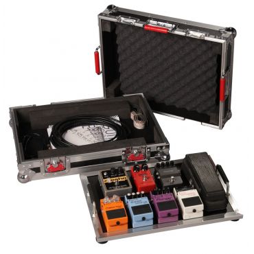 Gator Cases Small tour grade pedal board and flight case for 8-10 pedals. Removable 17"x11" pedal board surface
