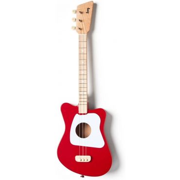 Loog Mini Acoustic Kids Guitar for Children and Beginners, Red