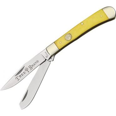 Boker TS Trapper Smooth Pocket Knife, Yellow
