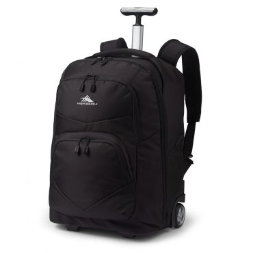 High Sierra Freewheel Wheeled Laptop Backpack, Black