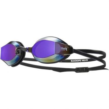 TYR Blackops 140 EV Racing Mirrored  Goggles, Purple Rainbow/Black