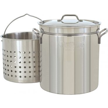 Bayou Classic 24-qt Stainless Stockpot with Basket