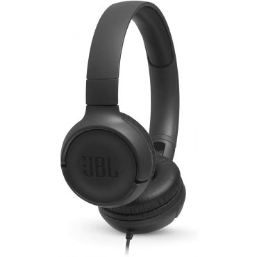 JBL Tune 500 On-Ear Headphone with One-Button Remote/Mic, Black