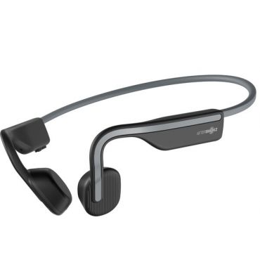 Aftershokz OpenMove Open-Ear Wireless Waterproof Bone Conduction Headphone, Slate Grey