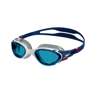 Speedo Biofuse 2.0 Goggle, Ammonite Blue/White/Red/Blue