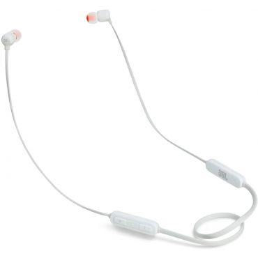 JBL Tune 110BT In-Ear Wireless Headphone with 3-Button Remote/Mic, White