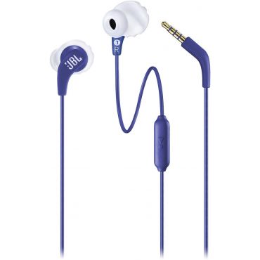 JBL Endurance Run In-Ear Wired Sport Headphone with Microphone and One Button Control, Blue