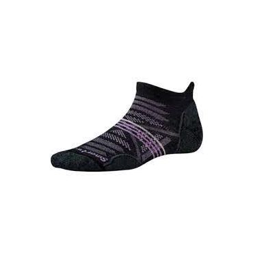 SmartWool Women's PhD Outdoor Light Pattern Mid Crew-CHARCOAL-LARGE