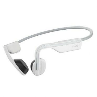 Aftershokz OpenMove Open-Ear Wireless Waterproof Bone Conduction Headphone, Alpine White