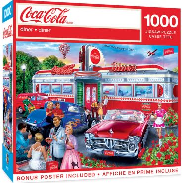 Masterpieces 1000 Piece Jigsaw Puzzle, Coca-Cola Diner