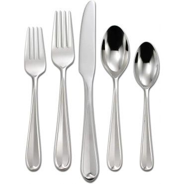 Oneida Dylan 42-Piece Everyday Flatware, Service for 8, Silver