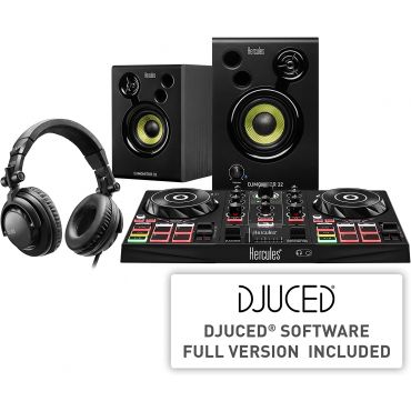 Hercules DJ Learning Kit, Inpulse 200, DJ Monitor 32, HDP DJ 45 Headphones & Djuiced Software