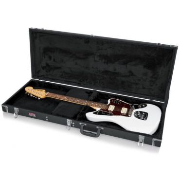 Gator Cases Deluxe Wood Case for Jaguar, Jagmaster and Jazzmaster Style Guitars