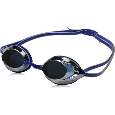 Speedo Vanquisher 2.0 Mirrored Swim Swimming Anti-Fog Racing Goggles, Blue