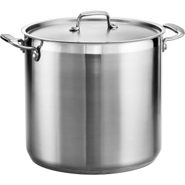 Tramontina 80120/002DS 20-Quart Covered Stock Pot Gournmet, Stainless Steel