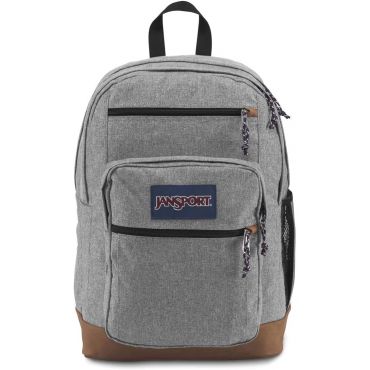 JanSport Cool Student Backpack, Grey Letterman Poly