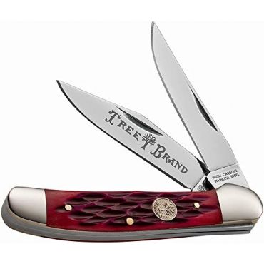 Boker TS Copperhead Jigged Pocket Knife, Red