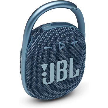 JBL Clip 4 Portable Speaker with Bluetooth, Built-in Battery, Waterproof and Dustproof Feature, Blue
