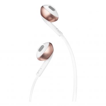 JBL Tune 205 In-Ear Headphone with One-Button Remote/Mic, Rose Gold