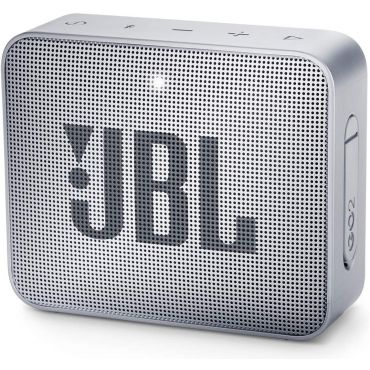 JBL Go 2 Waterproof Portable Bluetooth Speaker with 5-hours of Playtime, Ash Gray