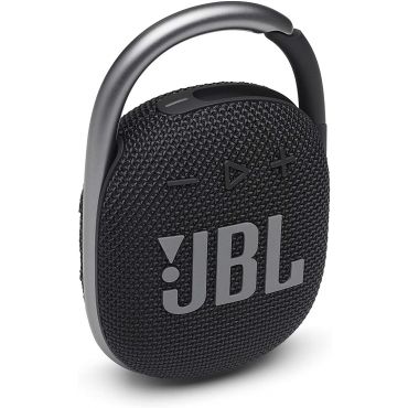 JBL Clip 4 Portable Speaker with Bluetooth, Built-in Battery, Waterproof and Dustproof Feature, Black