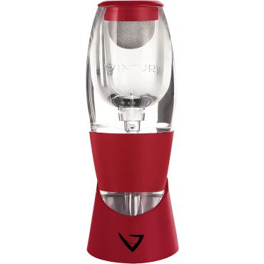 Vinturi AE1010RD14 Red Wine Aerator/Pourer with No-Drip Base, Red