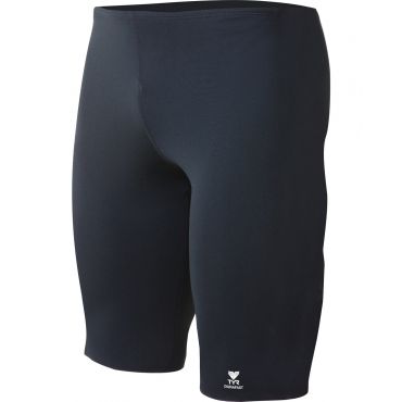 TYR Men's Durafast Elite Solid Jammer Swimsuit, Black, Size 30