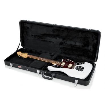 Gator Cases Hard-Shell Wood Case for Jaguar, Jagmaster and Jazzmaster Style Guitars