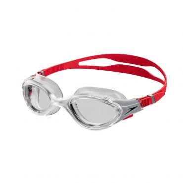 Speedo Biofuse 2.0 Goggle, Fed Red/Silver/Clear