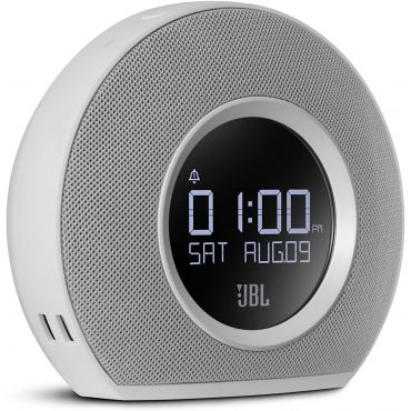 JBL Horizon Bluetooth Clock Radio with USB Charging & Ambient Light, White
