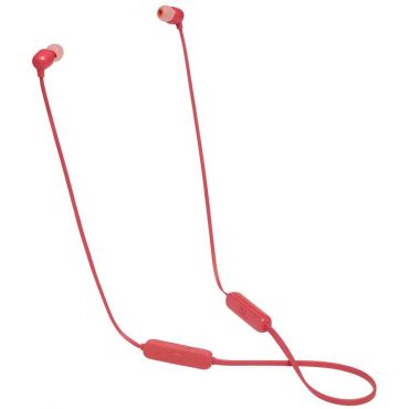 JBL Tune 115BT In-Ear Wireless Headphone with 3-button Mic/Remote, Flat Cable, Coral