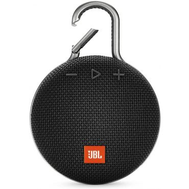 JBL Clip 3 Waterproof Portable Bluetooth Speaker with 10-hours of Playtime, Midnight Black