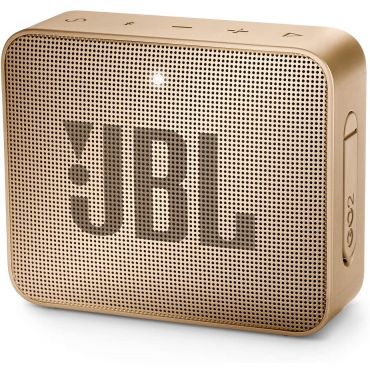 JBL Go 2 Waterproof Portable Bluetooth Speaker with 5-hours of Playtime, Pearl Champagne