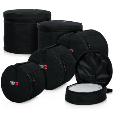 Gator Cases Standard Drum Set Bags: 22"X18", 12"X10", 13"X11", 16"X16", 14"X5.5"