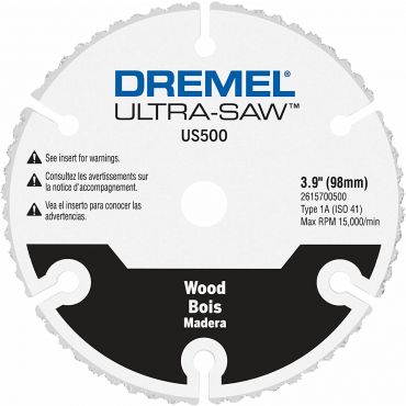 Dremel US500-01 Ultra-Saw 4-Inch Carbide Wood Cutting Wheel , White