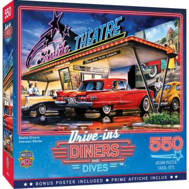 Masterpieces Drive-Ins Diners and Dives Starlite Drive-In 550 Piece Puzzle