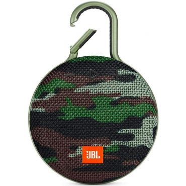 JBL Clip 3 Waterproof Portable Bluetooth Speaker with 10-hours of Playtime, Camouflage