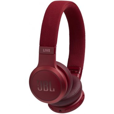 JBL Live 400BT On-Ear Wireless Headphones with Voice Assistant, Red