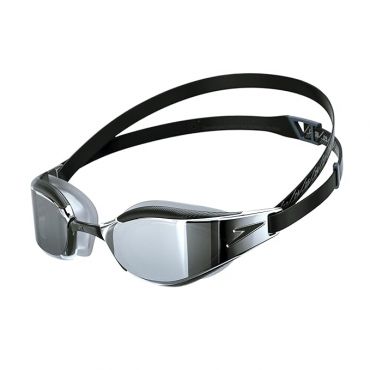Speedo Fastskin Hyper Elite Mirrored Goggles, Black/Oxid Grey/Chrome