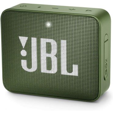 JBL Go 2 Waterproof Portable Bluetooth Speaker with 5-hours of Playtime, Moss Green
