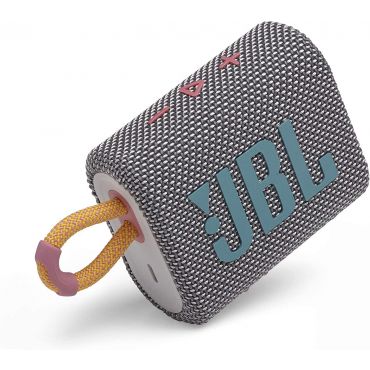 JBL Go 3 Portable Speaker with Bluetooth, Built-in Battery, Waterproof and Dustproof Feature, Grey