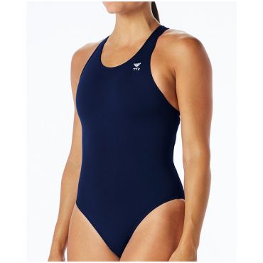 TYR Women's Durafast One Maxfit Swimsuit, Navy, Size 34
