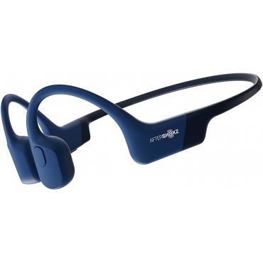 AfterShokz AS800BE Aeropex Open-Ear Wireless Bone Conduction Headphones, Blue Eclipse