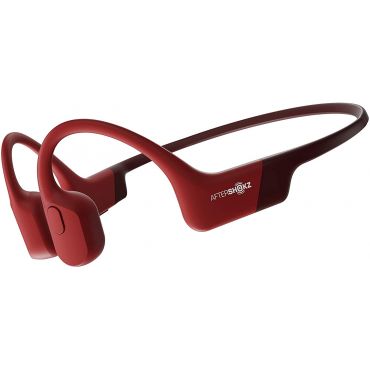 AfterShokz AS800SR Aeropex Open-Ear Wireless Bone Conduction Headphones, Solar Red